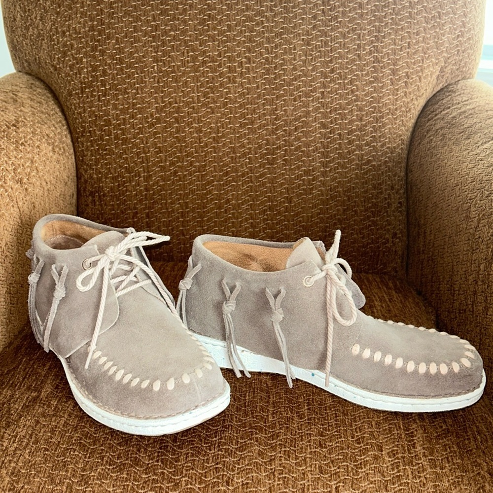 Fringe Leather Justin Teepee Boots